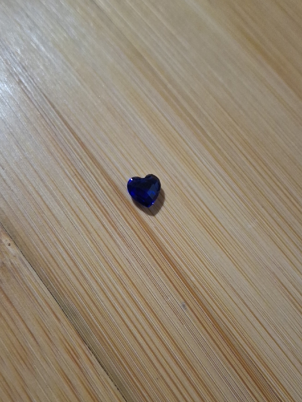 September Birthstone Heart Shaped Gemstone Charm For Floating Lockets